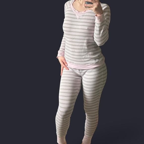 Victoria's Secret Other - Victorias secret pink white brown sleep set